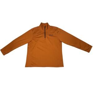 Timberland Orange Quarter Zip Pullover Sweater Men's L